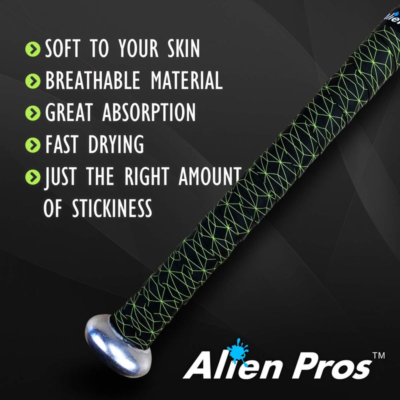 ALIEN PROS Bat Grip Tape 0.5MM for Baseball and Softball 0.5MM â€“ Non-Slip Easy to Install Bat Tape â€“ Perfect Baseball bat Grip for Aluminum or Wood bat Grip (1-Pack, Cubic) - Image 4